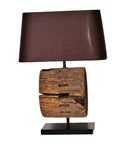 holz tischleuchte rad nabe 