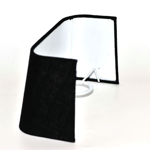 wandblende lampenschirm wandleuchten leinen schwarz