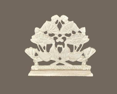 Napkin holder white/beige height 19cm 6202524