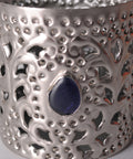 Windlicht Marrakesch Glasstein Blau