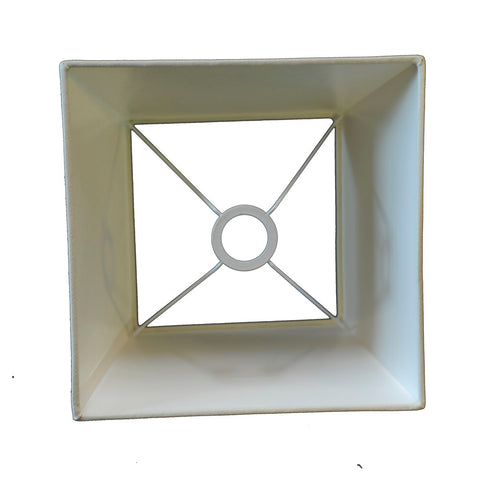 Lampshade for table lamp in square transparent white table lamp bedside lamp 20-14-14