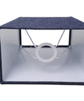 Lampenschirm Leinen Blau