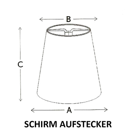 Lampenschirm Aufstecker  Lime Grün Kronleuchter Klemmschirm