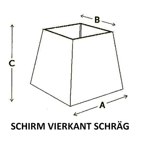 Lampshade for table lamp in square transparent white table lamp bedside lamp 20-14-14